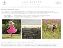 Tablet Screenshot of lucybadham.co.uk